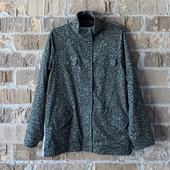 Carve Designs Ryder Military Canvas Jacket Size Small Knit Back - Picture 10 of 10